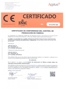 Marcado CE norma 1090 Certificado-Control Produccion en Fabrica